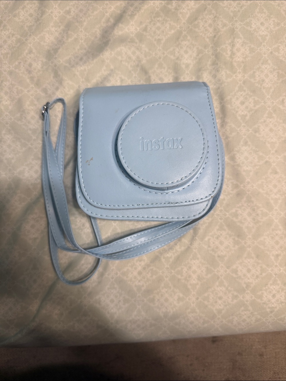 Instax Pale Blue Crossbody Camera Case